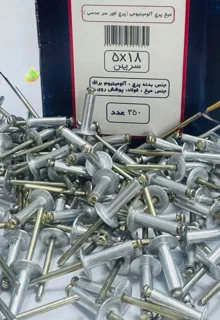 میخ پرچ سر پهن 18*5 بسته 350عددي